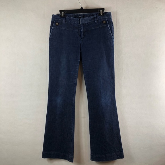 Gap size 6 hip sung fit Jeans wide leg chino style - Picture 3 of 7